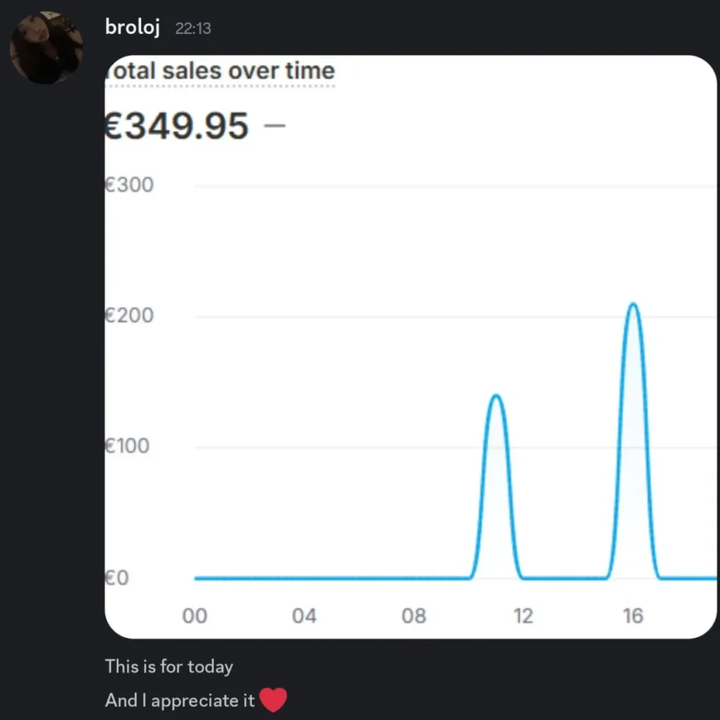 Customer smiling after getting online store